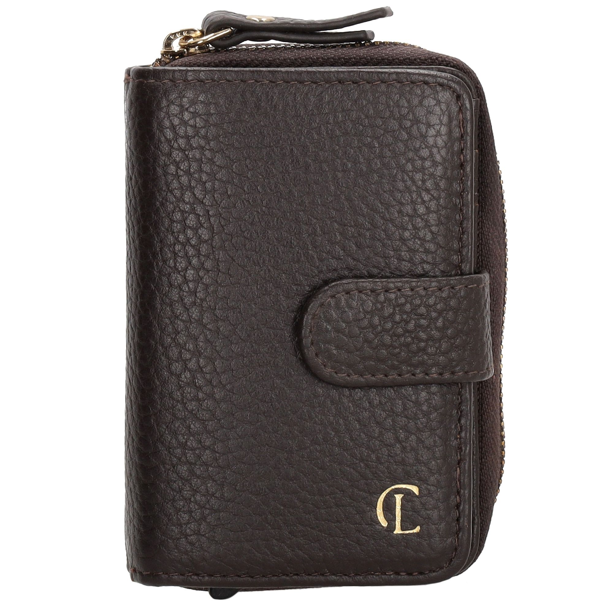 Charm London Washington Creditcard Etui Rits Donkerbruin