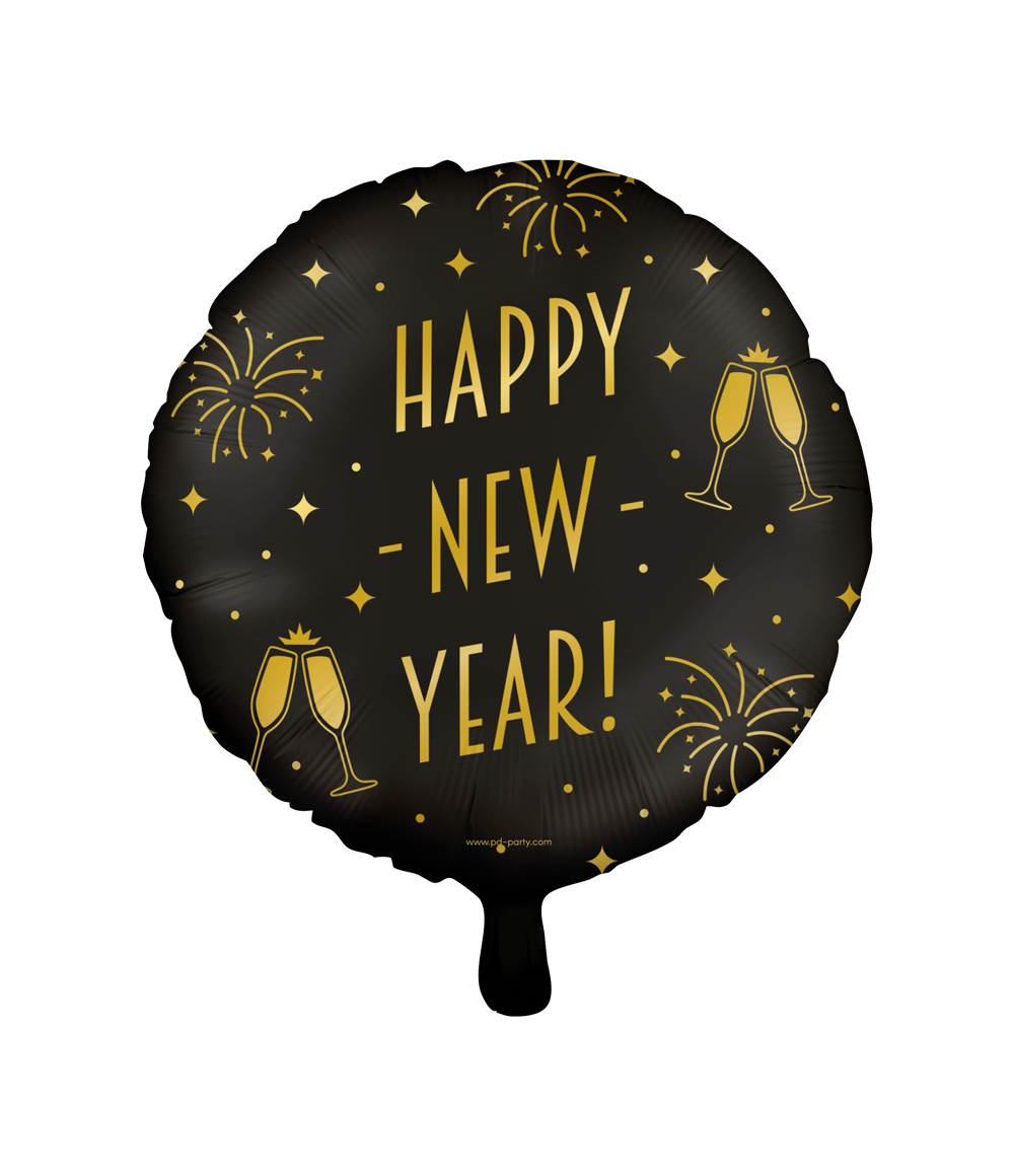 Helium Ballon Happy New Year Leeg 30cm