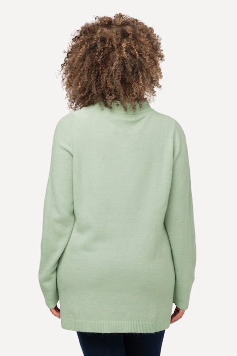 Pullover, Stehkragen, Kordel, Tasche, Langarm