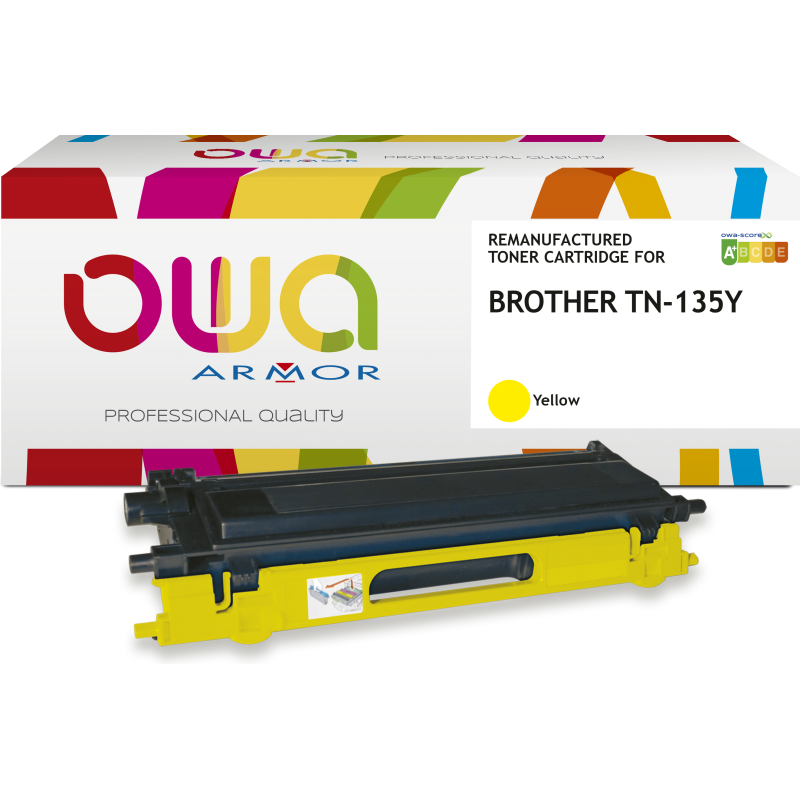 Toner remanufacturé OWA - haute capacité - pour BROTHER TN-135C