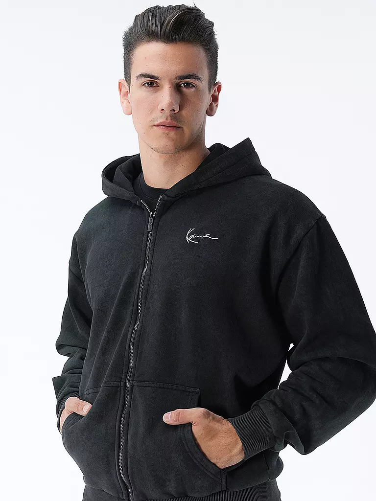 KARL KANI Sweatjacke schwarz