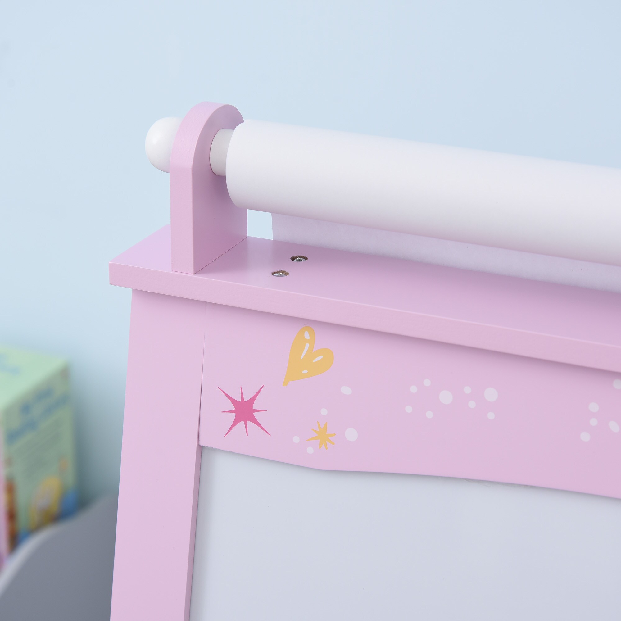 HOMCOM 3in1 Kindertafel rosa 58,5 x 50,5 x 118 cm (LxBxH)