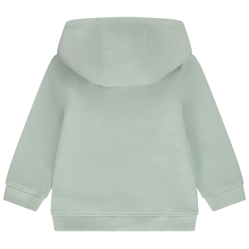 Gilet à capuche en molleton uni avec poche kangourou pour bébé garçon
