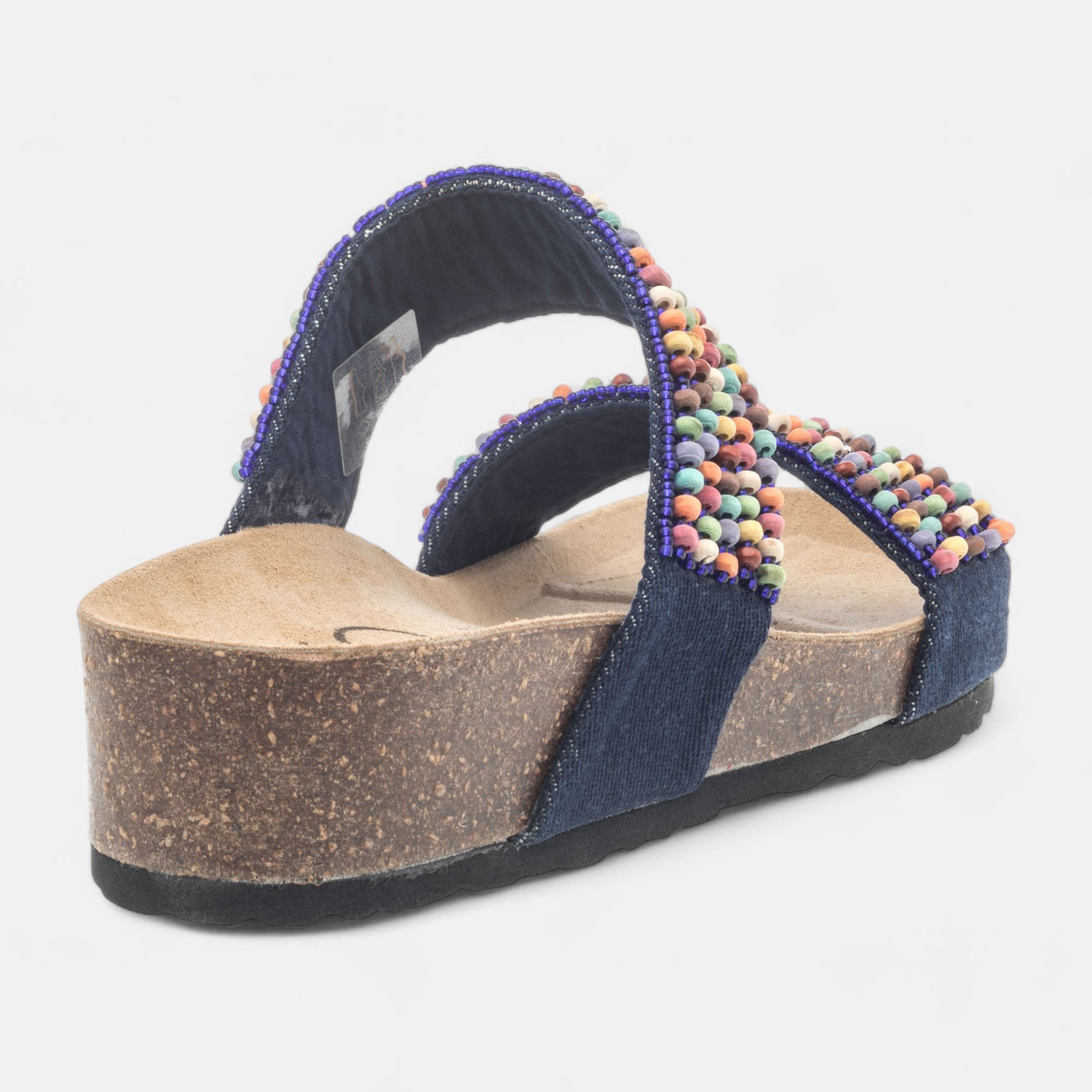 Mules semelle liège Femme jeans