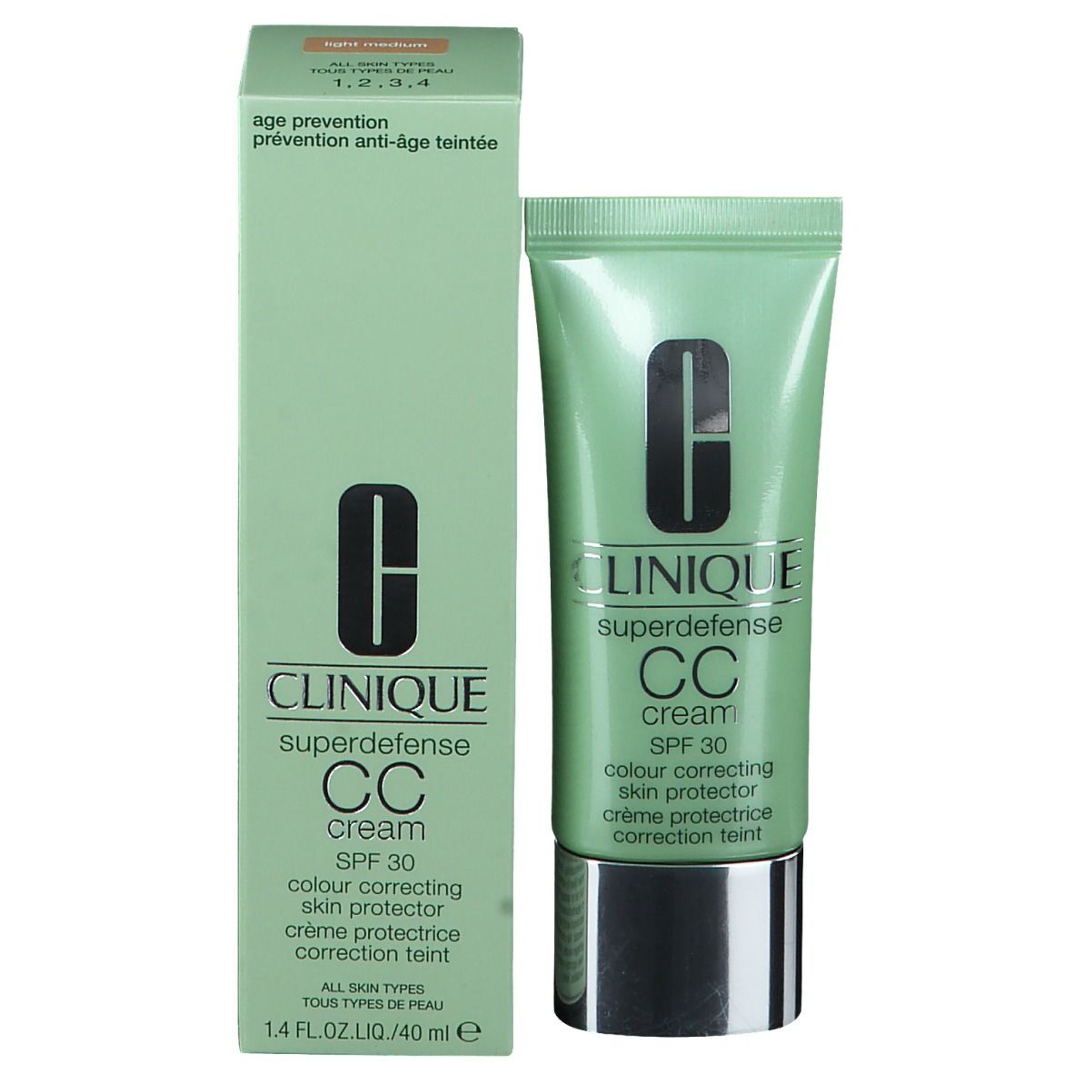 CLINIQUE Superdefense™ CC Cream SPF 30 Light Medium Getönte Feuchtigkeitscreme Anti-Age