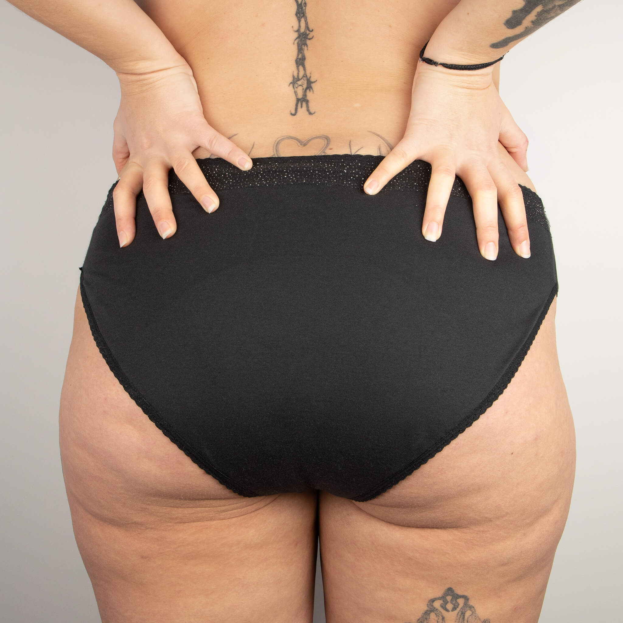 Culotte menstruelle détachable en coton bio - Version 1 - 1 culotte menstruelle / Basique / Taille 1 - Flux léger