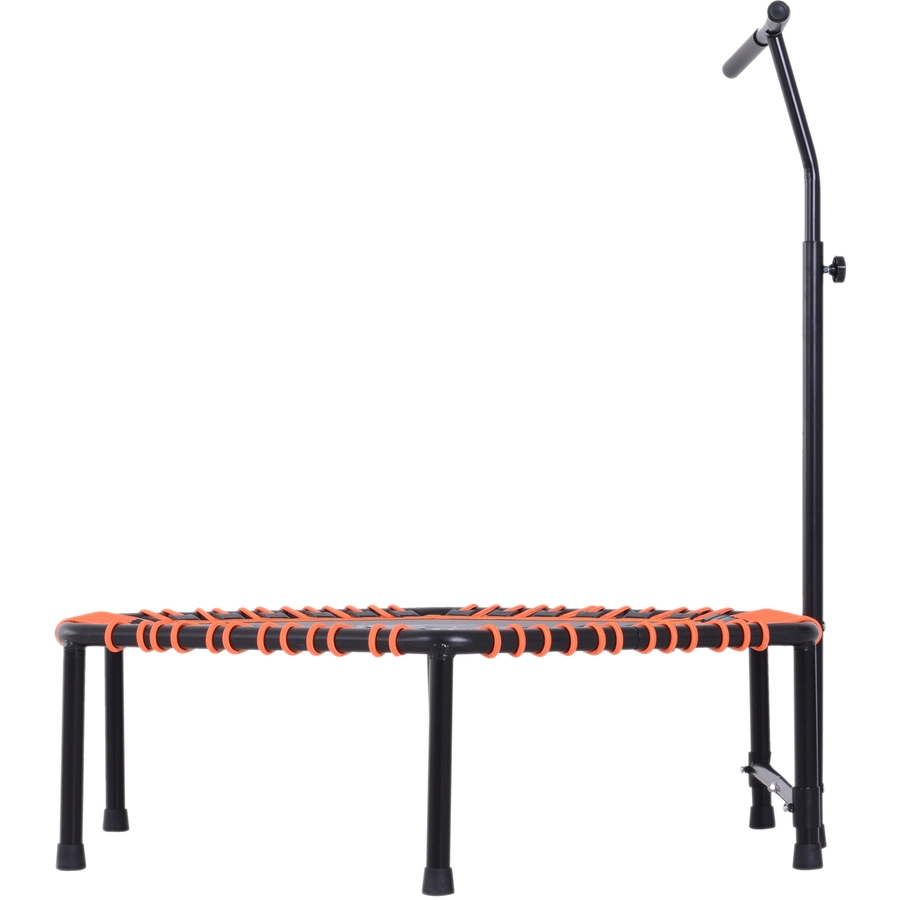 HOMCOM Fitness-Trampolin mit Haltegriff schwarz, orange