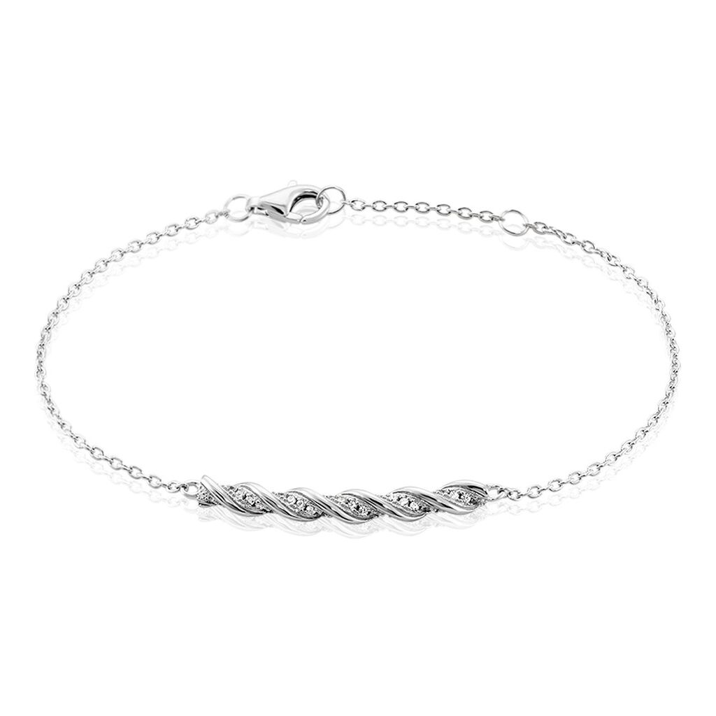 Bracelet Argent Blanc Remigius Oxydes De Zirconium