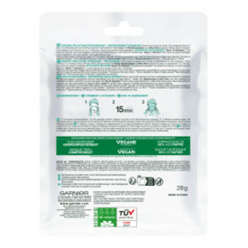 Garnier SkinActive Hyaluronzuur Aloë Vera Tissue Gezichtsmasker