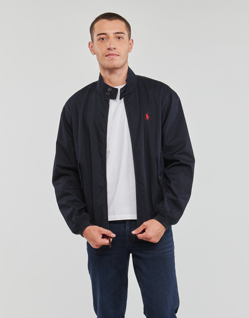 Polo Ralph Lauren - BLOUSON ZIPPE EN SERGE DE COTON AVEC DOUBLURE TARTAN Marino