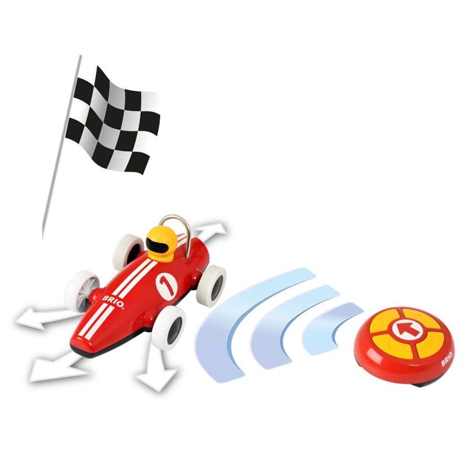 BRIO -R/C Fjernstyret Racer Bil - Rød (30388)