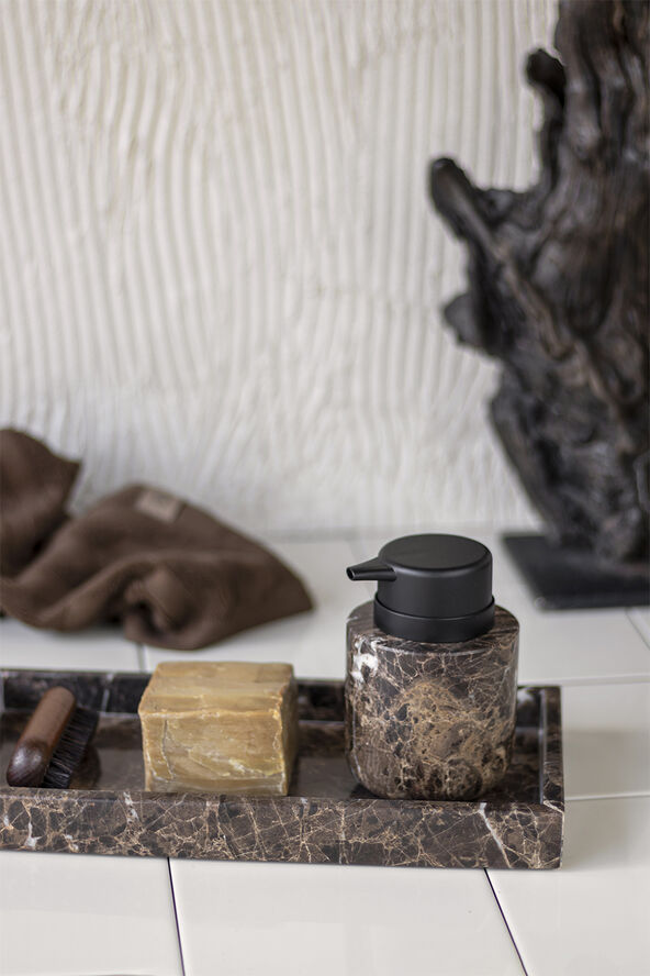 Mette Ditmer MARBLE dispenser, low Brown