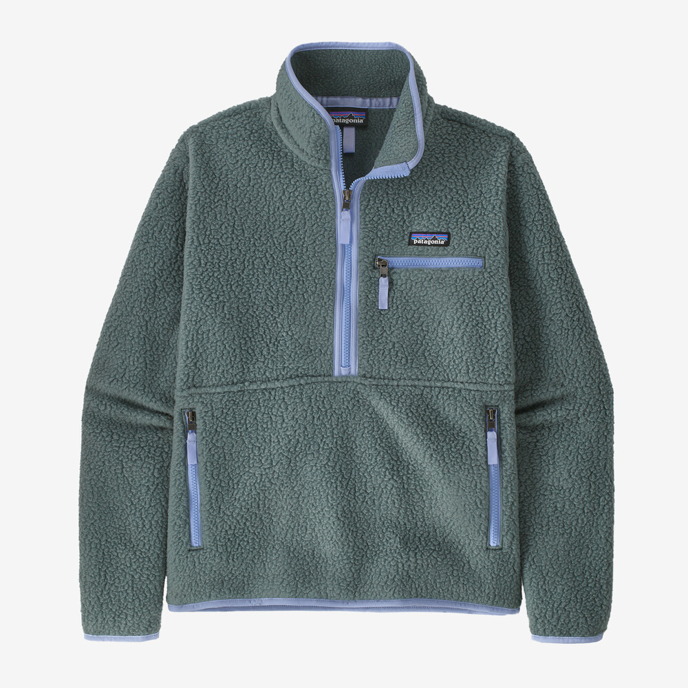 Damen Retro Pile Fleece Beuteltier