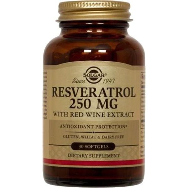 Solgar Resveratrol 250mg 30 Cápsulas