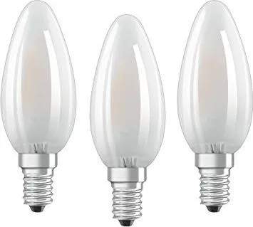 OSRAM LED BASE CLASSIC B - LED-lyspære - form: B35 - E14 - 4 W (tilsvarende 40 W) - klasse E - varmt hvidt lys - 2700 K