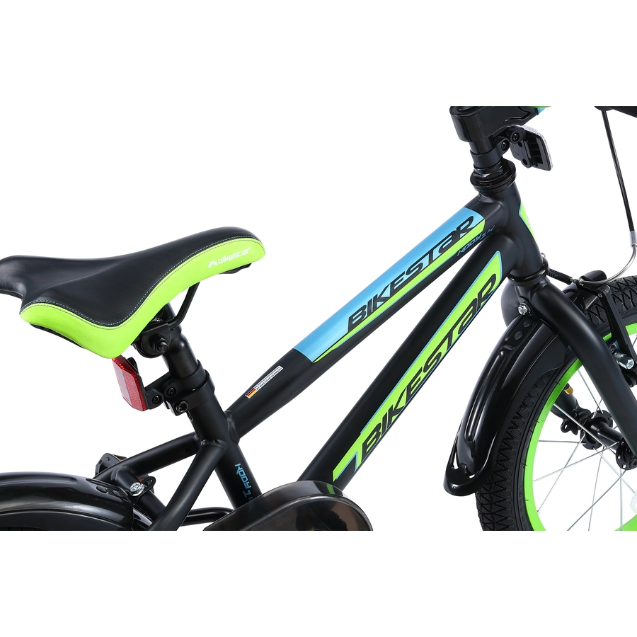 Bikestar Kinderrad 14 Zoll Urban Jungle schwarz, grün