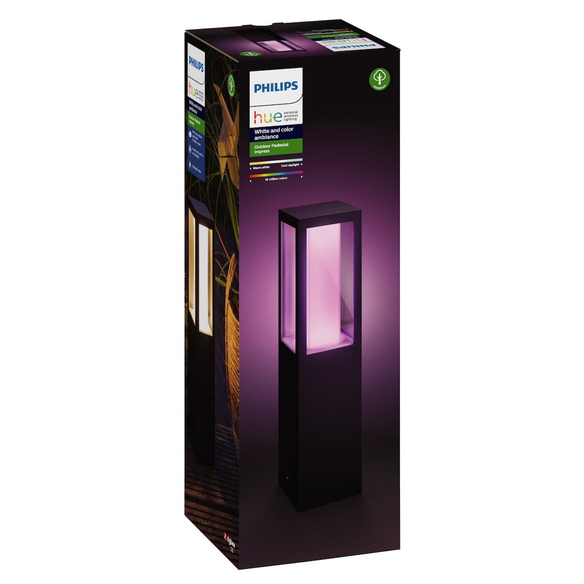 Philips Hue Impress WACA sokkellampe (sort)