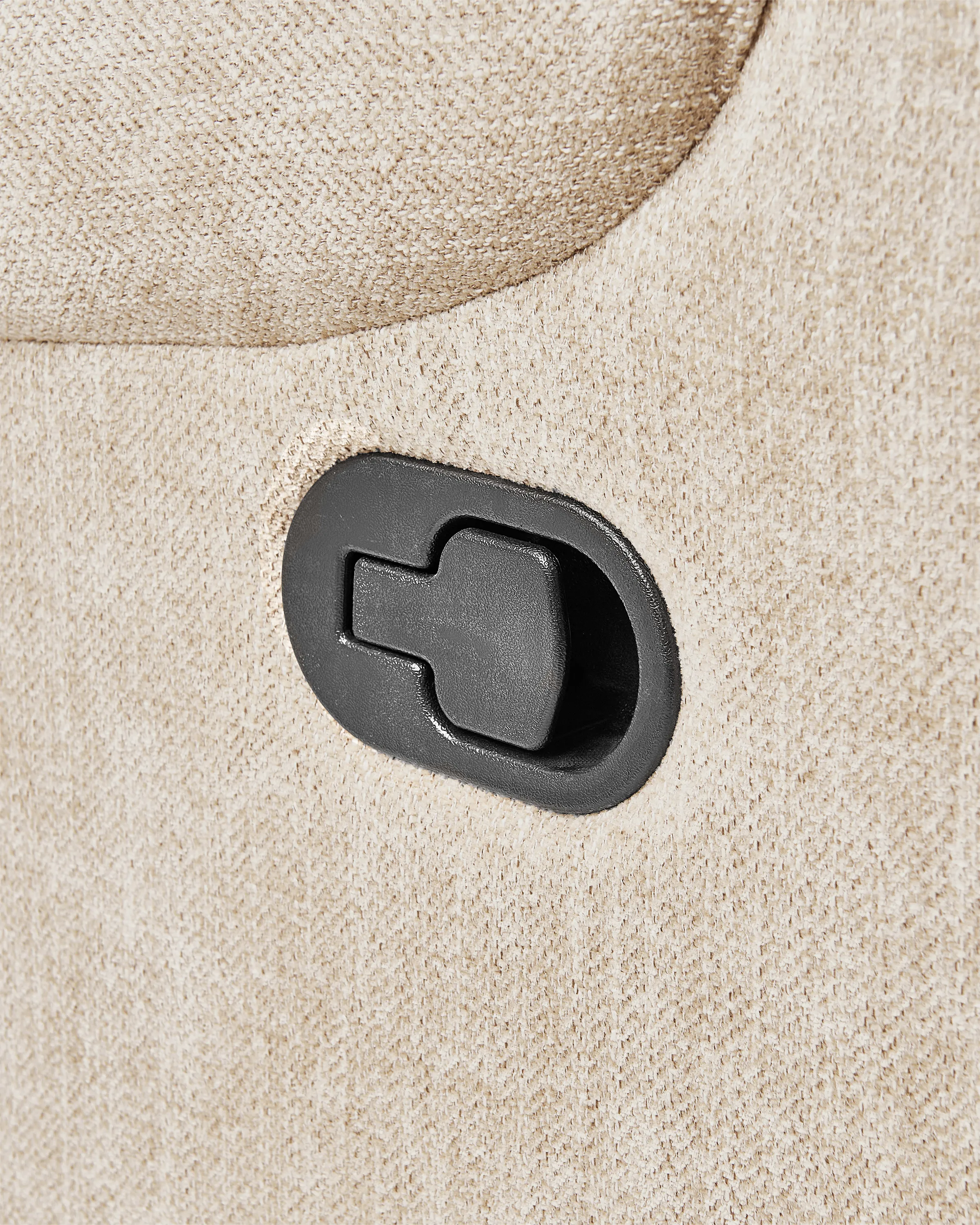 Relaxfauteuil SOMERO inclusief voetensteun Stof Beige