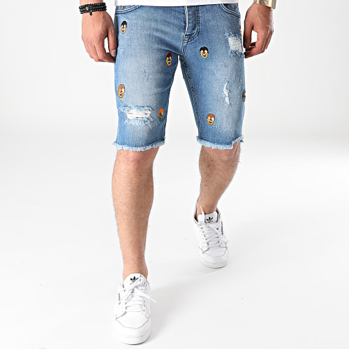 Short Jean Slim K5100 Bleu Denim