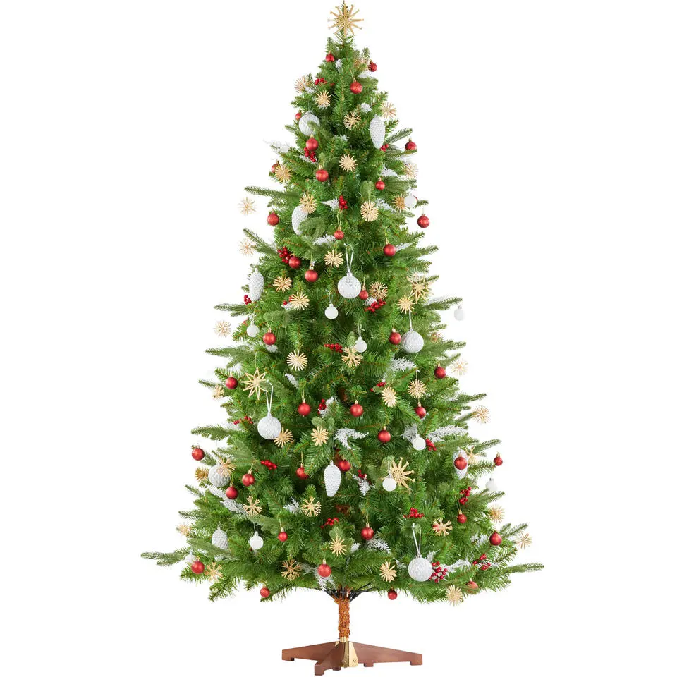 tectake Kunstkerstboom Cupid, spuitgietnaalden, Groen