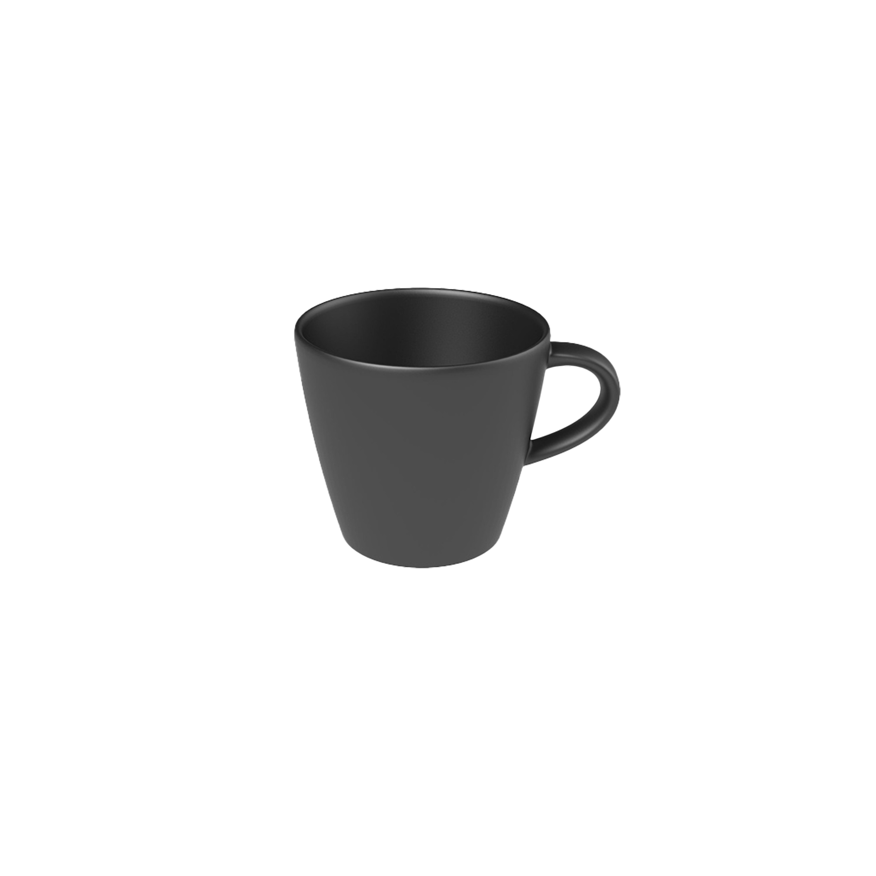 Manufacture Coffee cup Black, 5.5 oz, Premium Porcelain