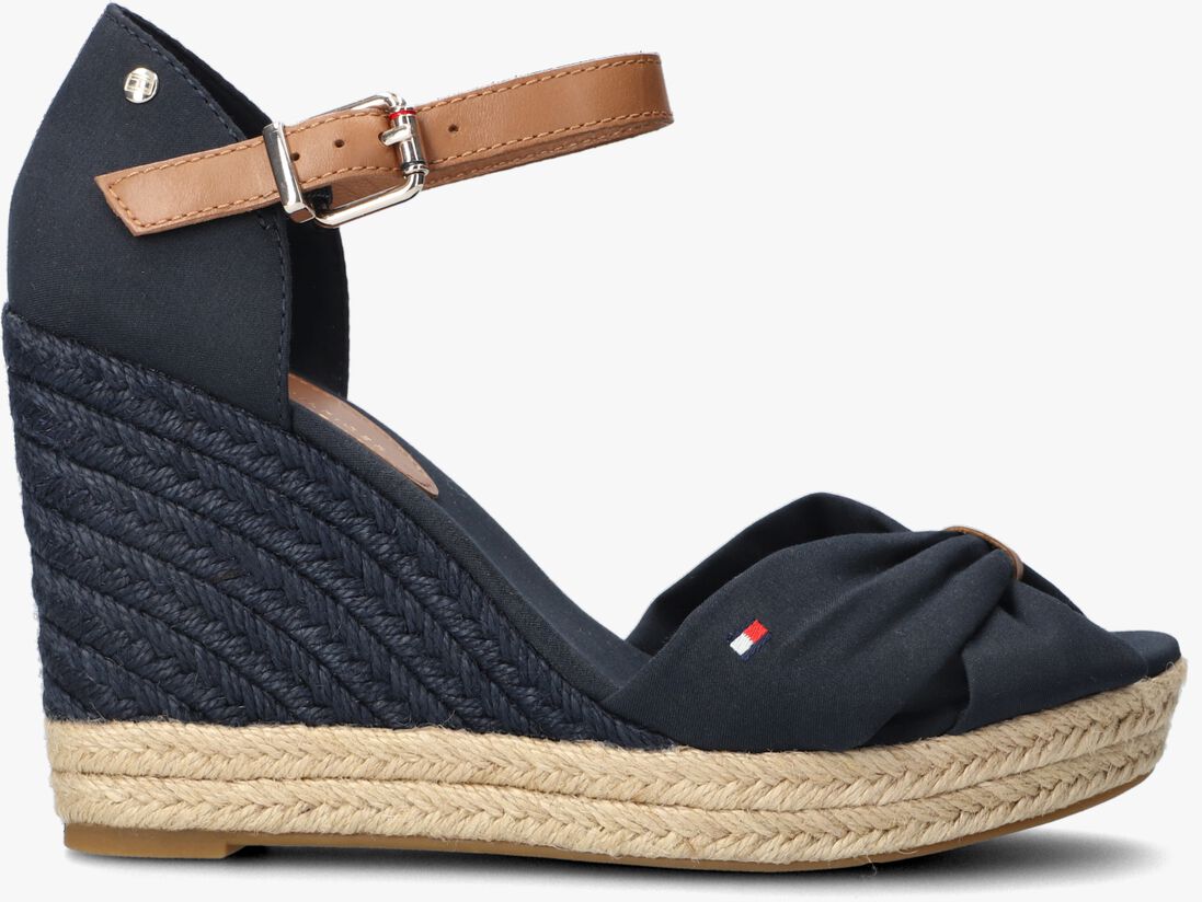 TOMMY HILFIGER blauwe tommy hilfiger espadrilles basic open toe high wedge