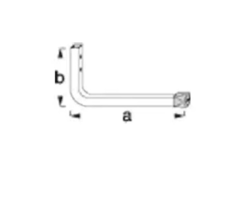 Alfer wandhaak D 350 x H 165 mm, rood verzinkt staal
