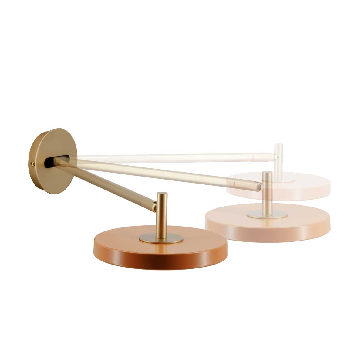 Wandlamp Asteria Long Oud roze
