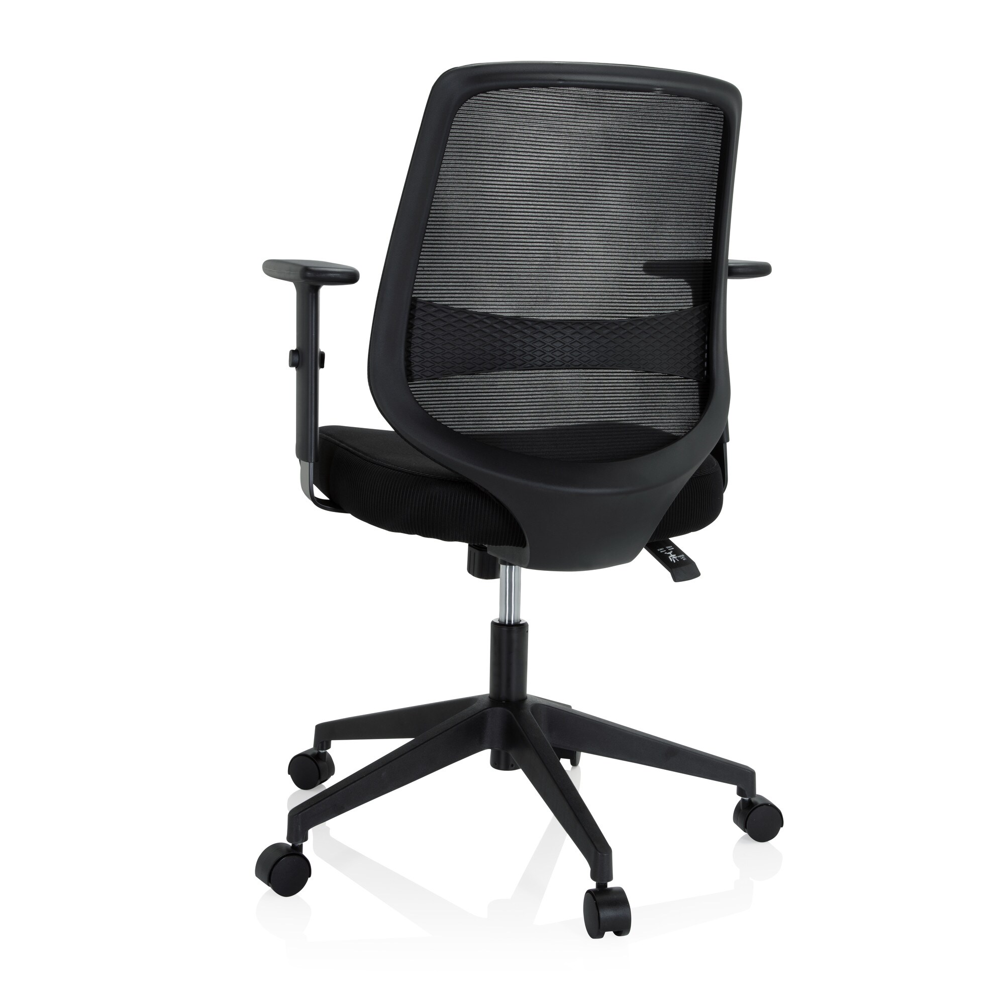 Home Office Bürostuhl CHESTER Stoff/Netzstoff mit Armlehnen (höhenverstellbar) hjh OFFICE