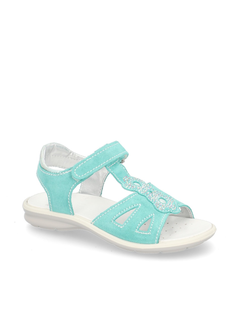 Veloursleder Sandale