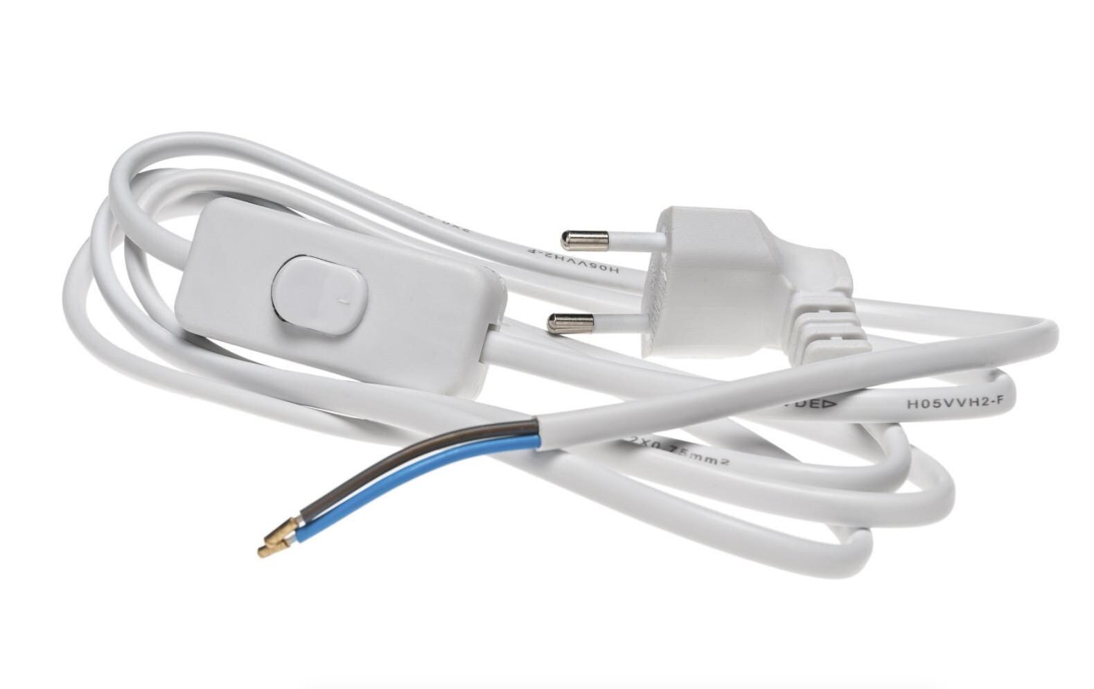 Anschlusskabel 1.8 m Offen-T26Flachkabel, Euro T11-Stecker, 1.8 m, weiss