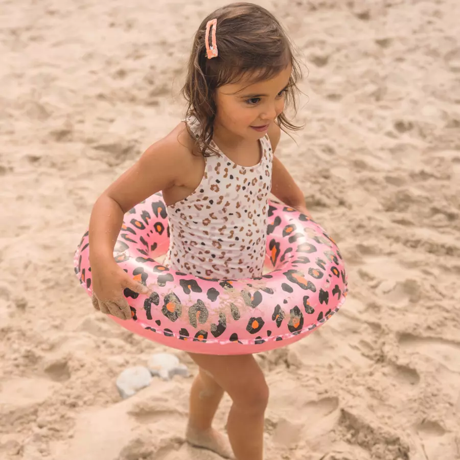 Swim Essentials Rose Gold Leopard Kids Schwimmring ⌀55 cm