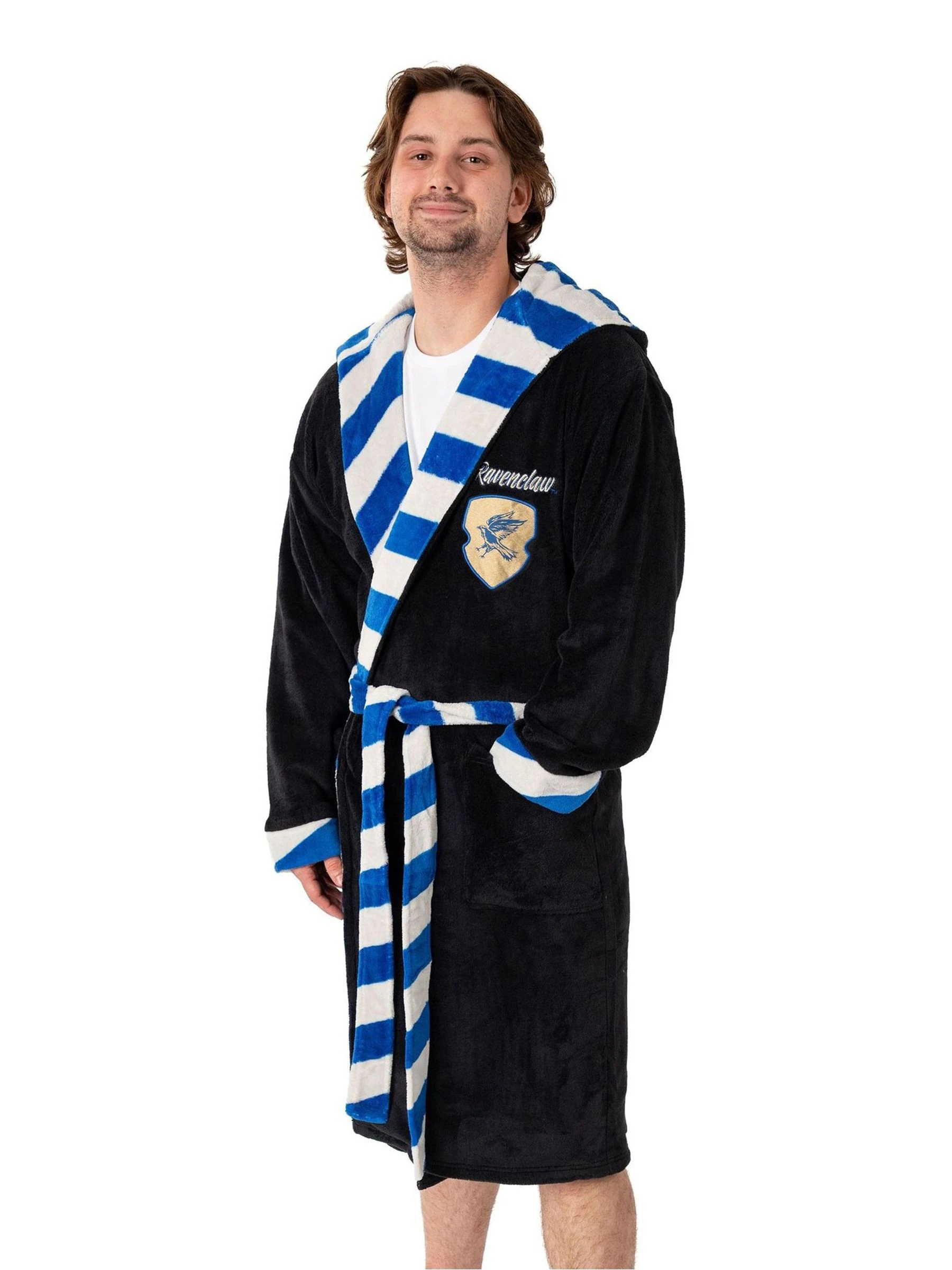 Zwart/blauw Ravenclaw - Vanilla Underground Harry Potter Hooded Bathrobe Dressing Gown