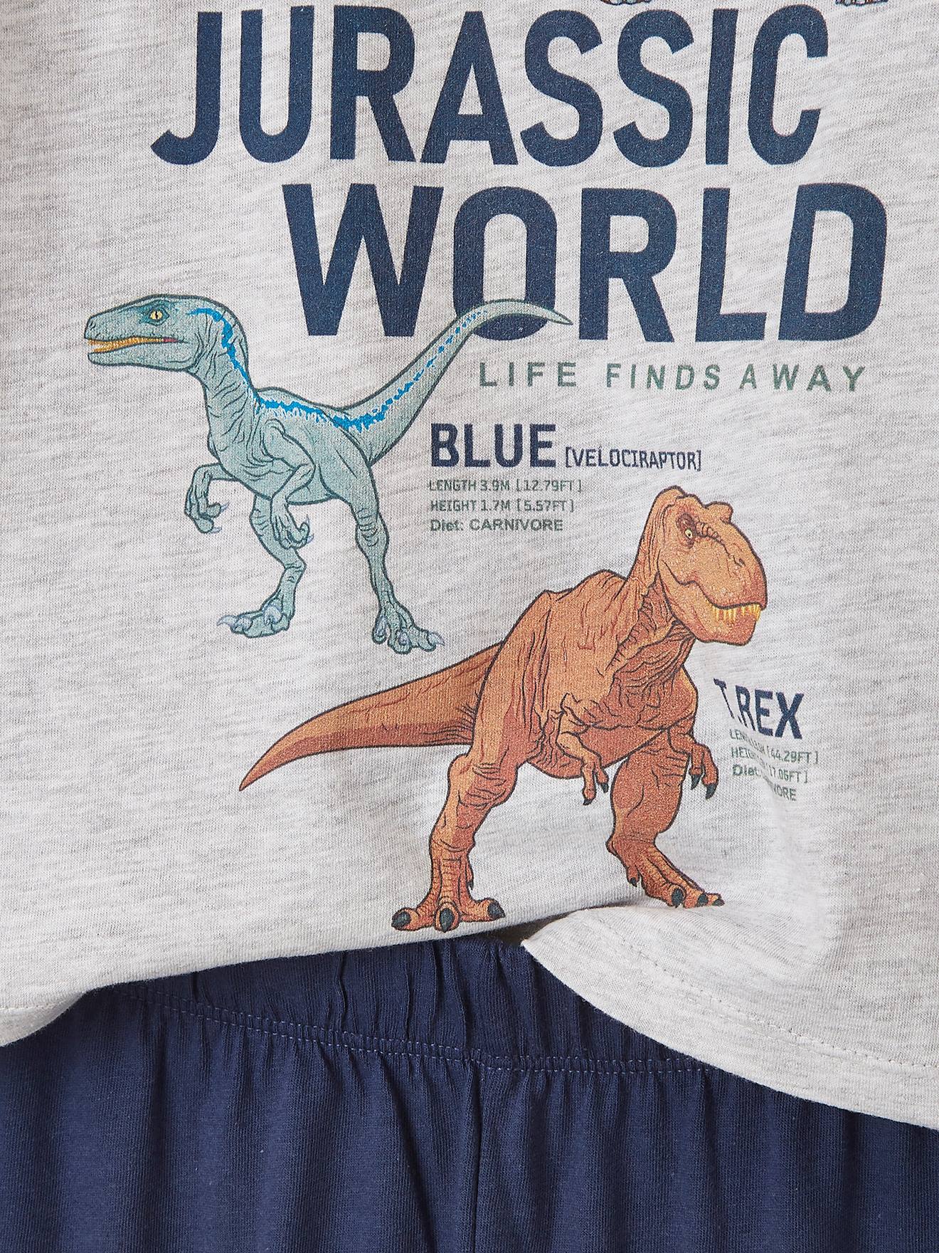 Pijama liso azul escuro com estampas do Jurassic World®