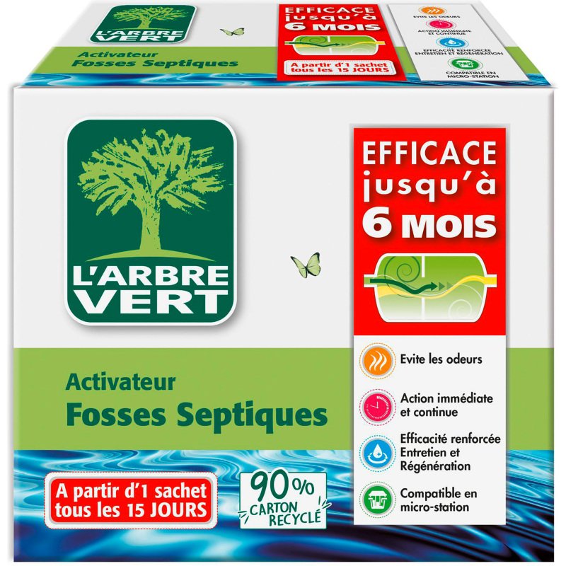 Activateur biologique pour fosses septiques L’Arbre Vert – 420 g