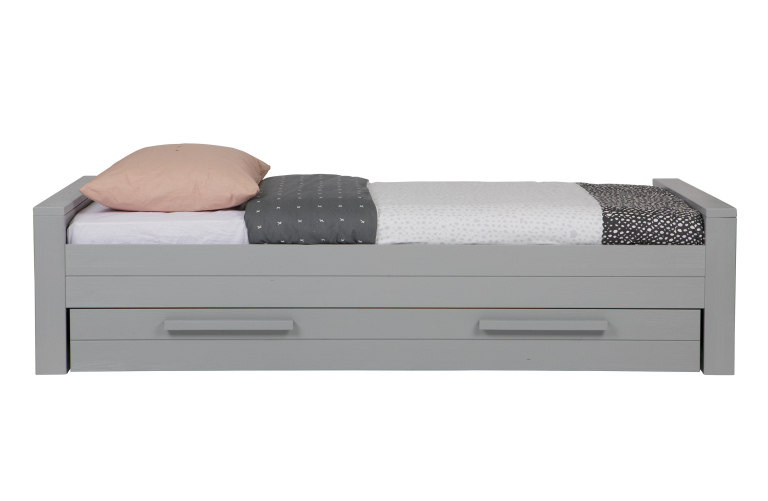WOOOD Dennis bed 90x200 steel grey