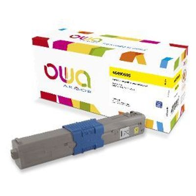 Cartouche laser compatible OKI 46490605 - jaune - Owa K18498OW