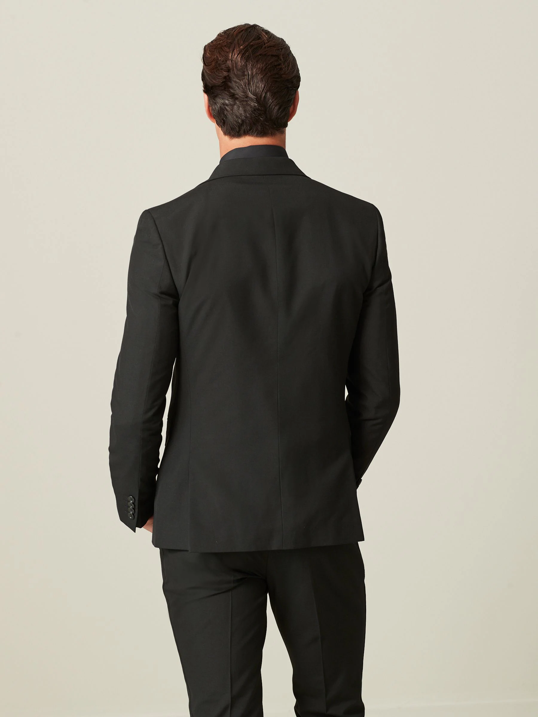 Zwart - Skinny-fit smoking: colbert