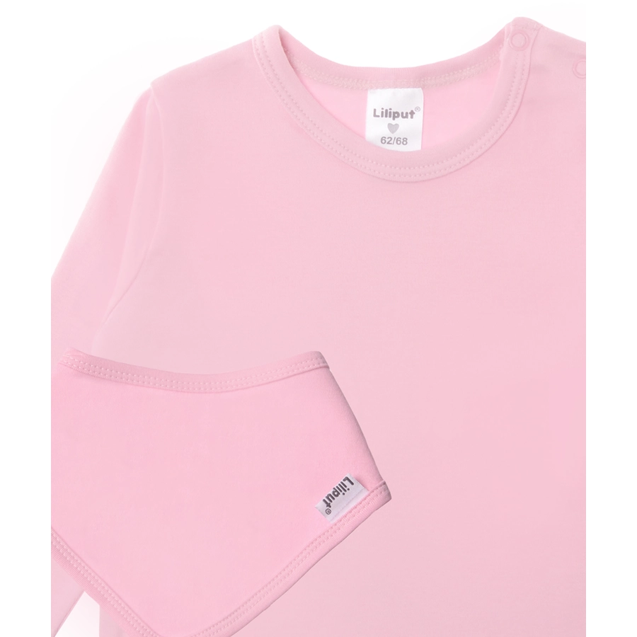 Liliput Langarmshirt mit Halstuch rosa