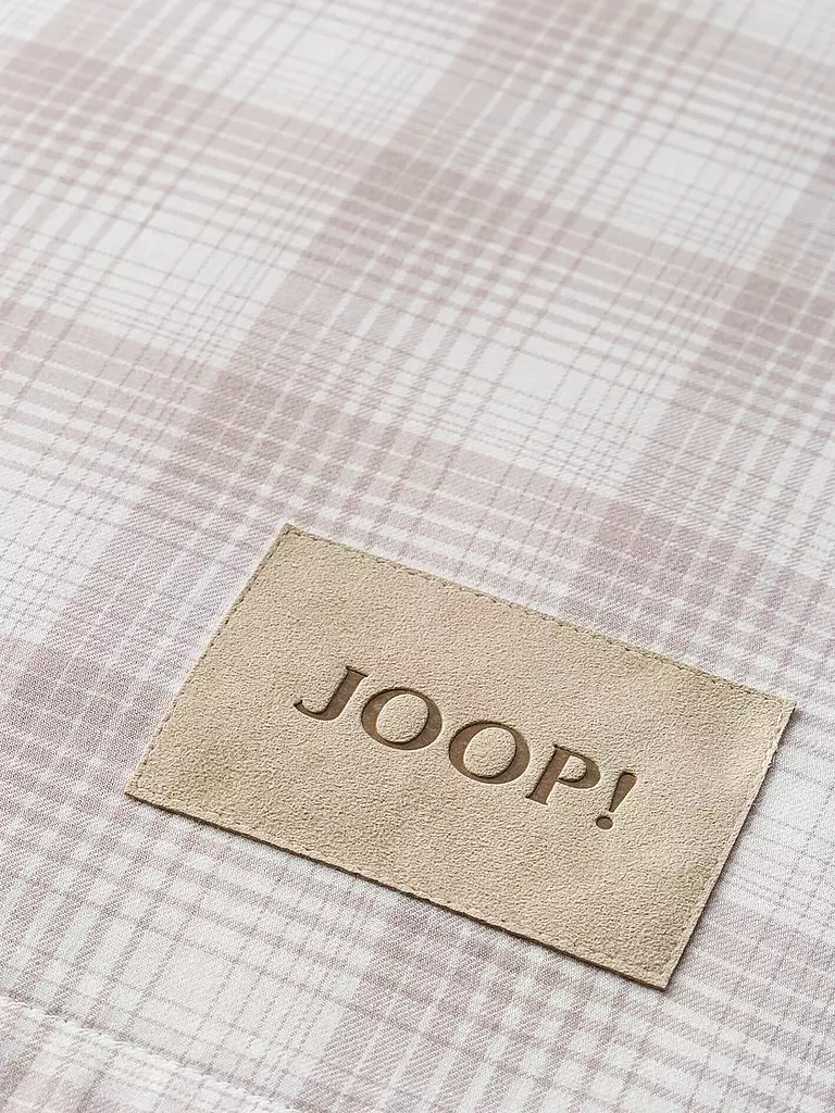 JOOP Flanell Bettwäsche 70x90cm/140x200cm SOFT CHECKS Sand beige