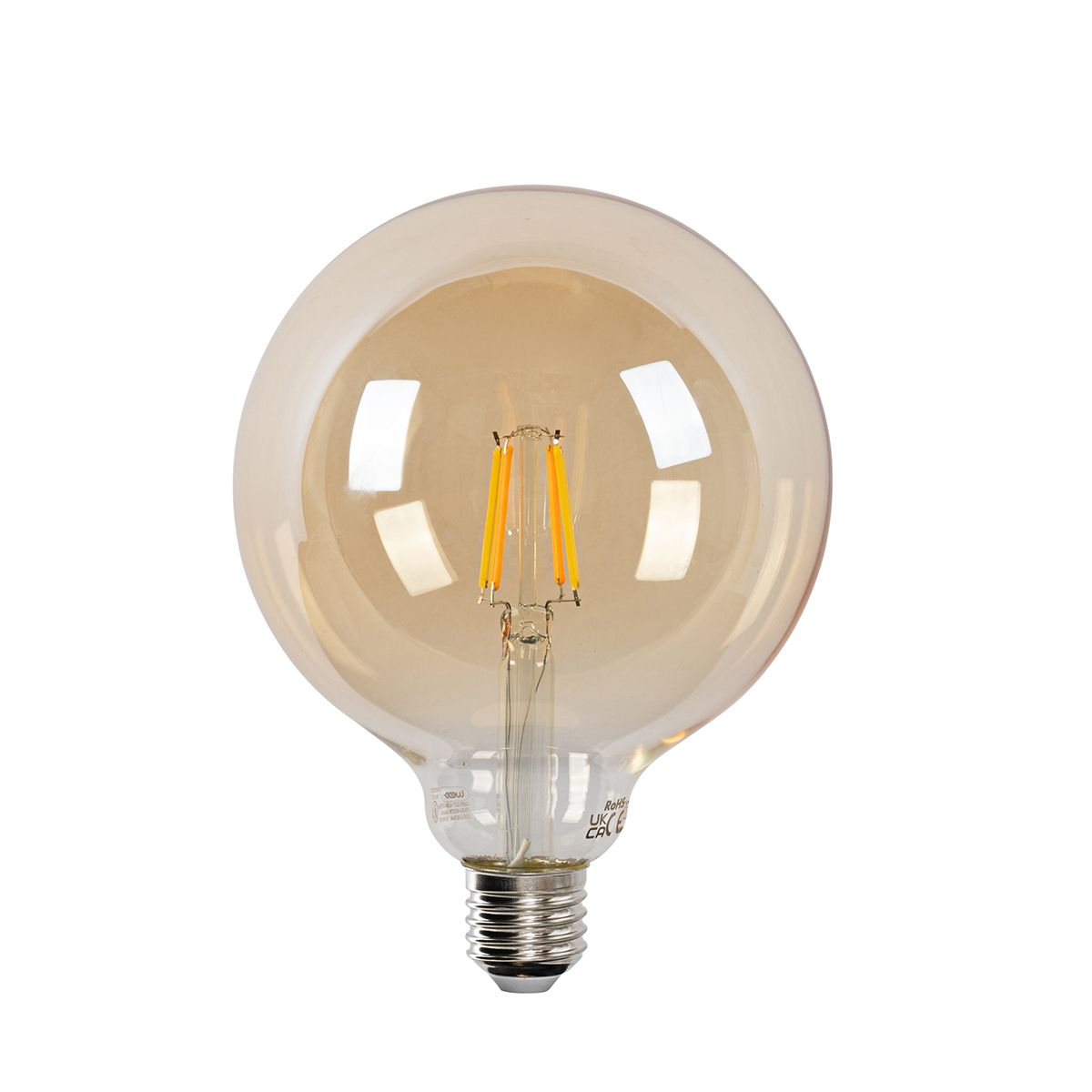 Set van 5 Smart E27 LED lamp G125 goud 4,9W 470 lm 1800-4000K