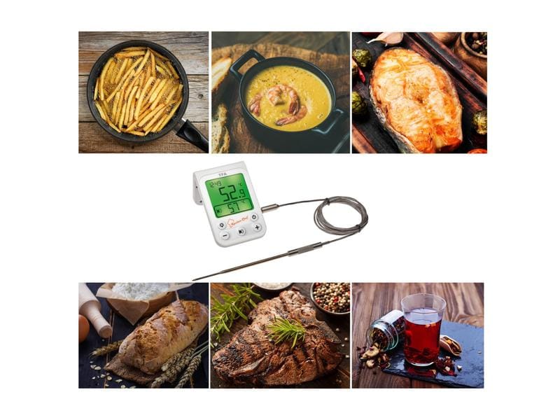 TFA Dostmann Bratenthermometer  Küchen-Chef, Digital Digitales Grill-Bratenthermometer