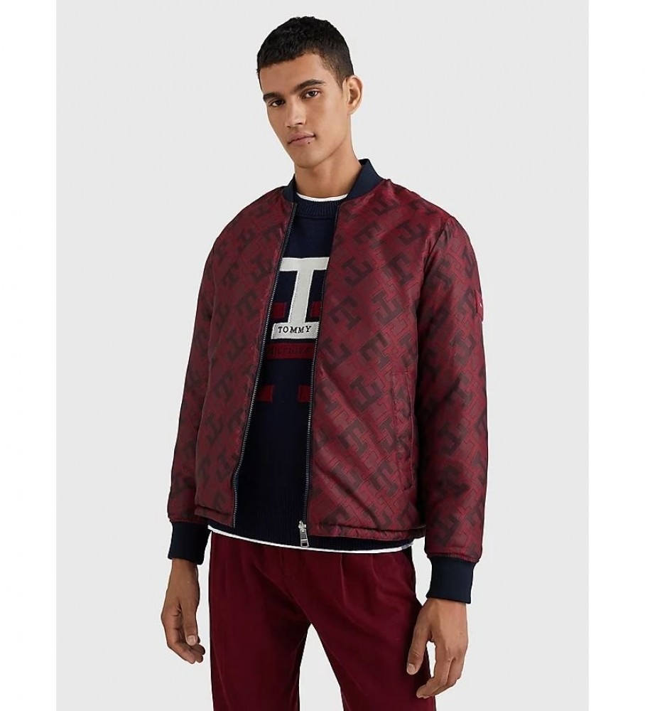 Jaqueta bomber reversível bordô da Tommy Hilfiger