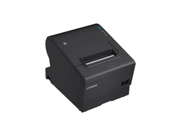 Epson TM T88VII (112) - Kvitteringsprinter - termisk linje - Rulle (7,95 cm) - 180 x 180 dpi - op til 500 mm/sek. - USB 2.0, USB 2.0 vært, LAN, seriel - skærer - sort