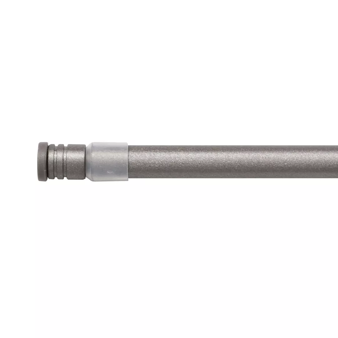 Tringle autobloquante extensible ronde (L60 - 80 cm / D10 mm) Pia Gris béton