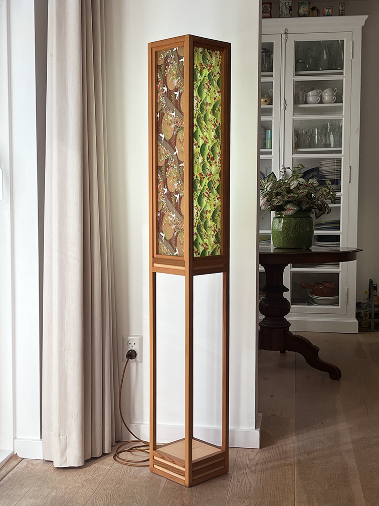 Vloerlamp Ginza cedar