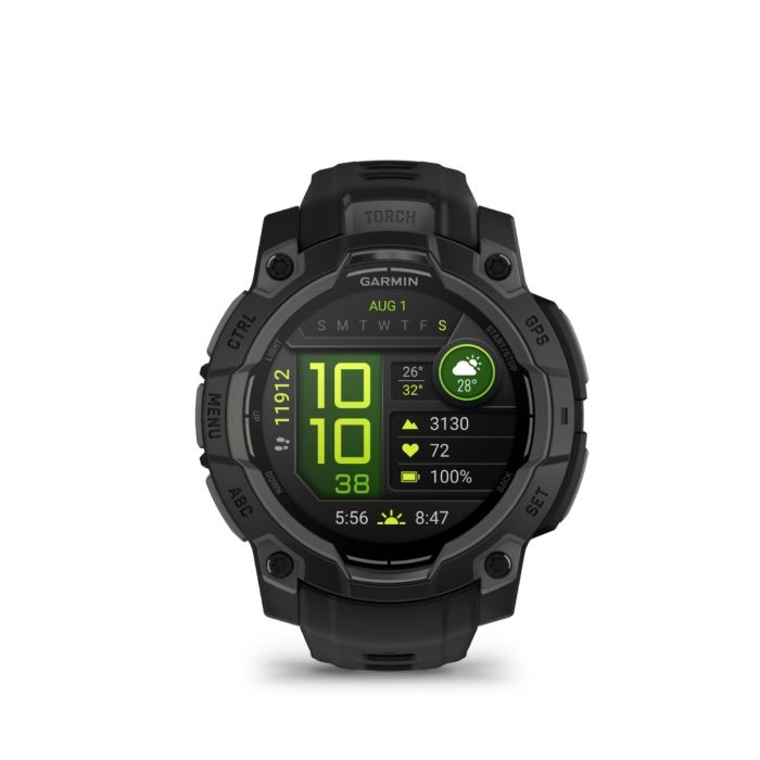Garmin Unisex Ure Instinct 3 - 45 mm AMOLED Sort