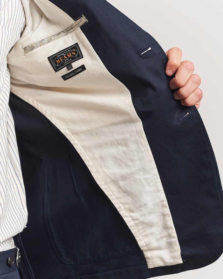 BEAMS PLUS Cotton Twill Blazer Navy