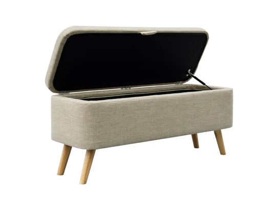 TERRE DE NUIT - Banc de lit avec coffre naturel