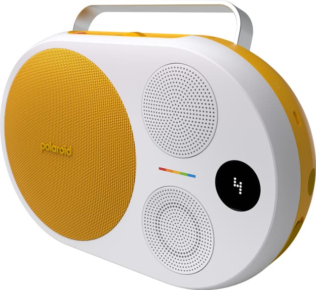 Polaroid Music P4 trådløs, transportabel højttaler (gul/hvid)